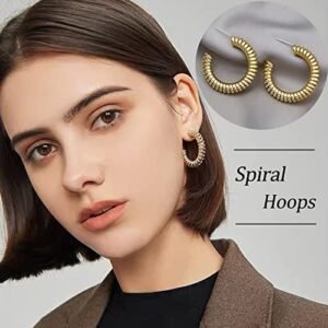 44 Pairs Gold Hoop Earrings Set for Every Occasion