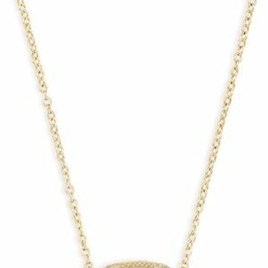 Delicate Kendra Scott Elisa Pendant Necklace - 14k Gold-Plated