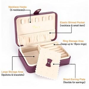 Voova Mini Travel Jewelry Organizer - Stylish & Compact